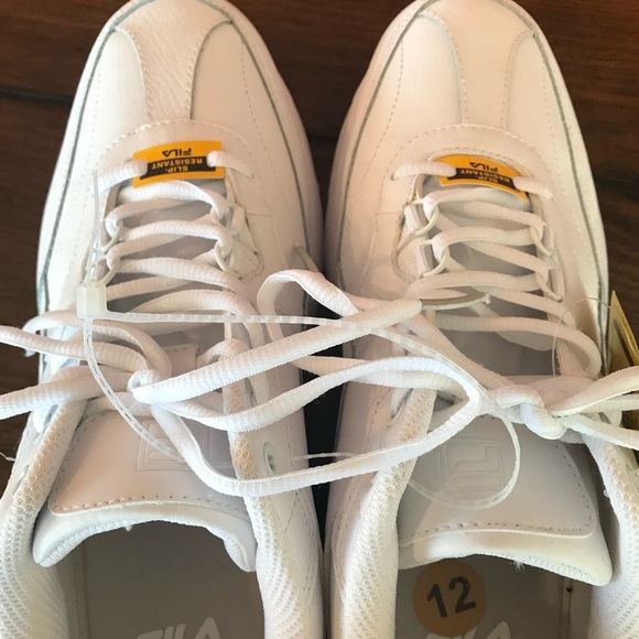 FILA Men’s 12 Memory White Workshift Non Skid Slip Resistant Work Shoes NWT - Picture 10 of 16